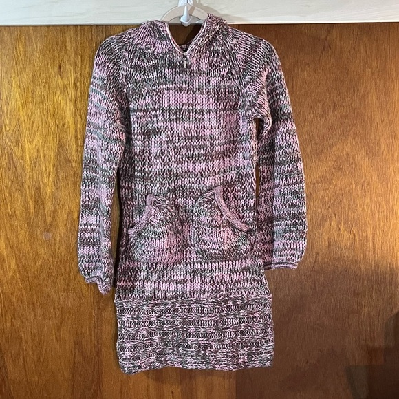 VERO MODA Sweater Dress in Pink w Pockets & Hood Sz S - Picture 1 of 3